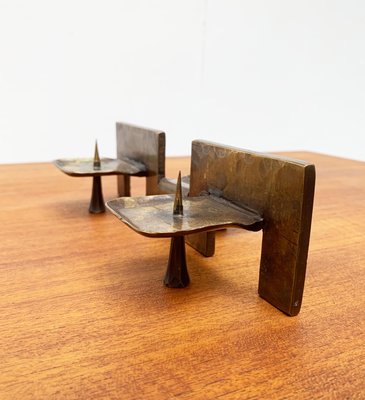 Mid-Century Brutalist Metal Candleholder-UAH-951034