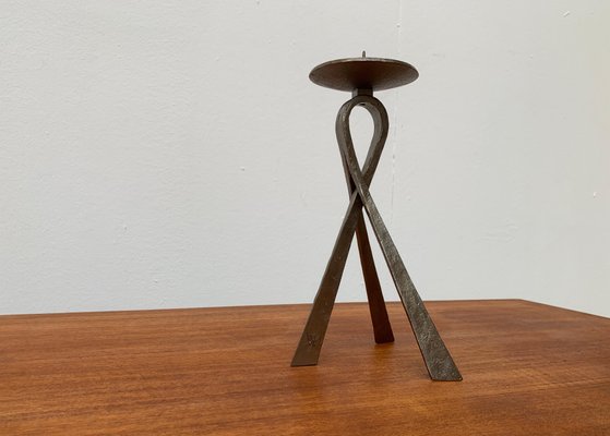 Mid-Century Brutalist Metal Candleholder-UAH-954768