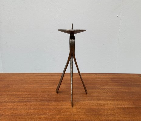 Mid-Century Brutalist Metal Candleholder-UAH-954768