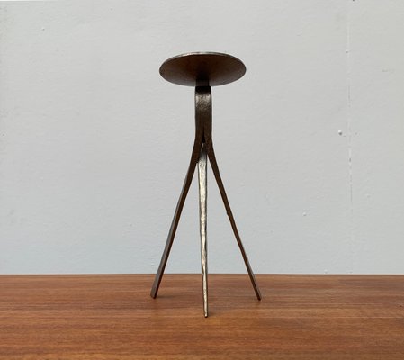 Mid-Century Brutalist Metal Candleholder-UAH-954768