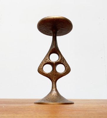 Mid-Century Brutalist Metal Candleholder-UAH-951043