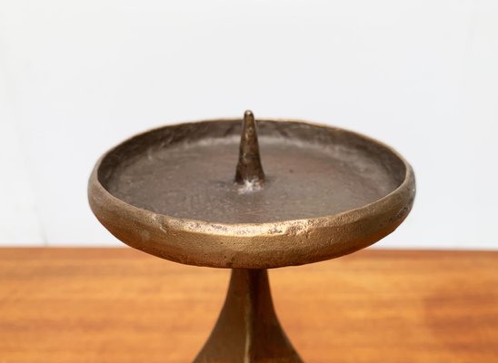 Mid-Century Brutalist Metal Candleholder-UAH-951043