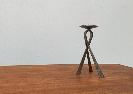 Mid-Century Brutalist Metal Candleholder-UAH-954768