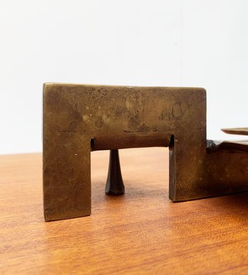 Mid-Century Brutalist Metal Candleholder-UAH-951034