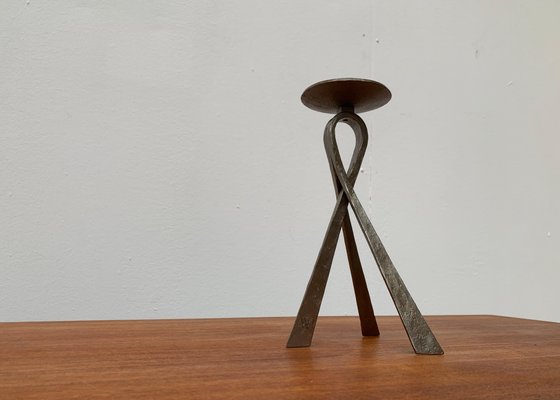 Mid-Century Brutalist Metal Candleholder-UAH-954768