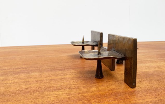 Mid-Century Brutalist Metal Candleholder-UAH-951034