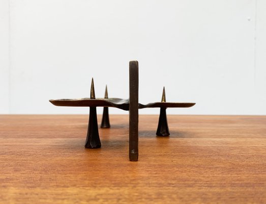 Mid-Century Brutalist Metal Candleholder-UAH-951034