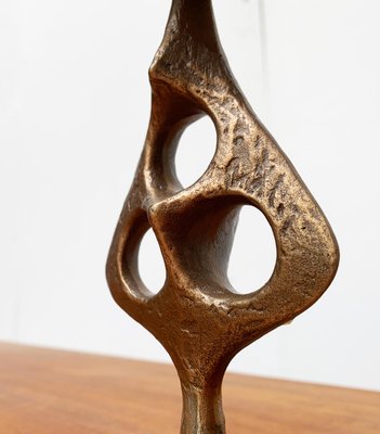 Mid-Century Brutalist Metal Candleholder-UAH-951043