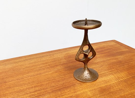 Mid-Century Brutalist Metal Candleholder-UAH-951043