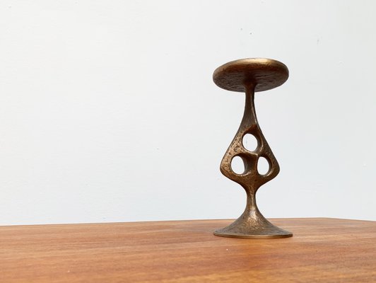 Mid-Century Brutalist Metal Candleholder-UAH-951043