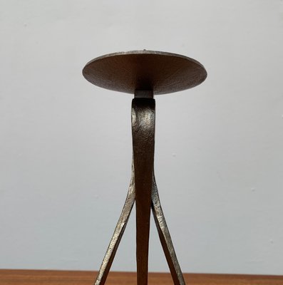 Mid-Century Brutalist Metal Candleholder-UAH-954768