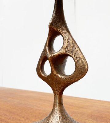 Mid-Century Brutalist Metal Candleholder-UAH-951043