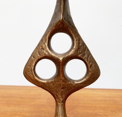 Mid-Century Brutalist Metal Candleholder-UAH-951043