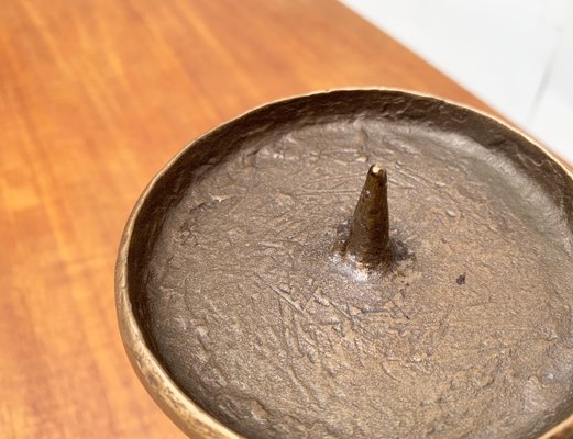 Mid-Century Brutalist Metal Candleholder-UAH-951043