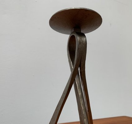 Mid-Century Brutalist Metal Candleholder-UAH-954768