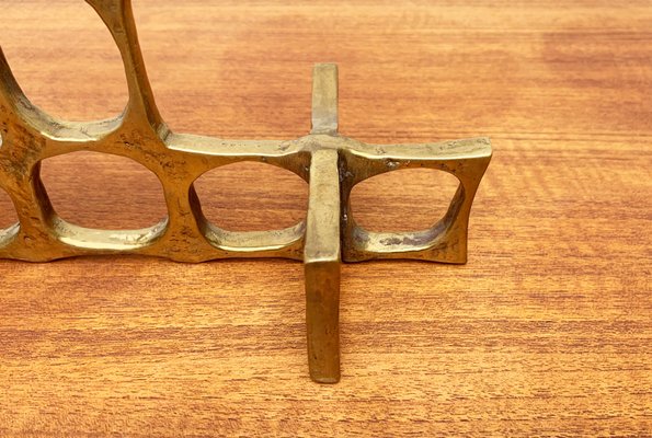 Mid-Century Brutalist Metal Candleholder by Heinz Goll-UAH-951003