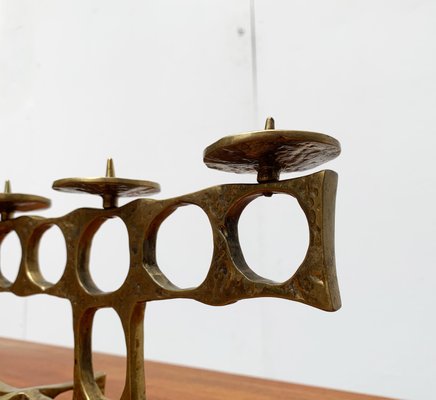 Mid-Century Brutalist Metal Candleholder by Heinz Goll-UAH-951003