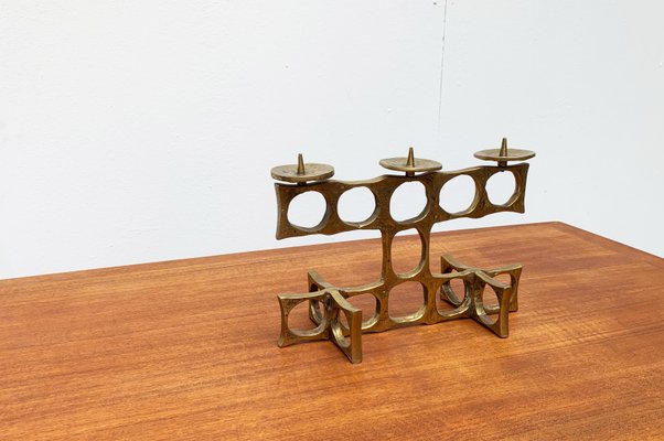 Mid-Century Brutalist Metal Candleholder by Heinz Goll-UAH-951003