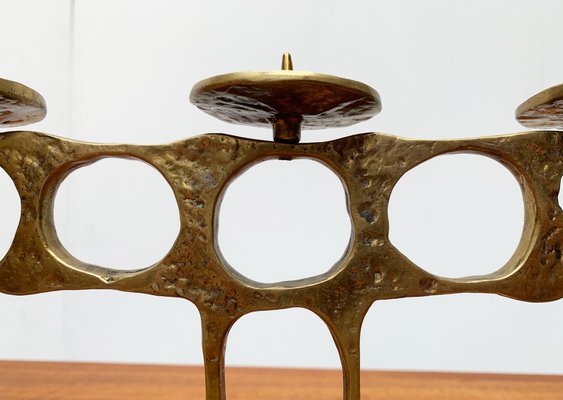 Mid-Century Brutalist Metal Candleholder by Heinz Goll-UAH-951003