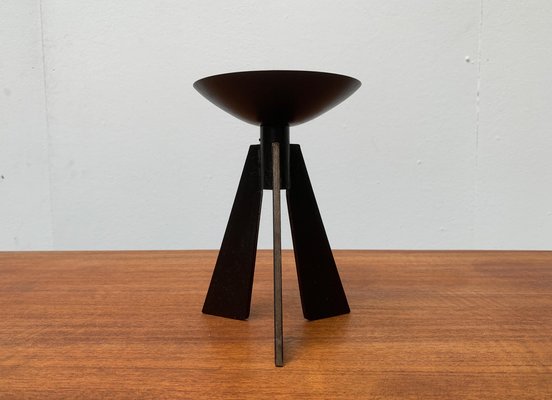 Mid-Century Brutalist Metal Tripod Candleholder-UAH-954766