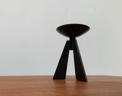 Mid-Century Brutalist Metal Tripod Candleholder-UAH-954766