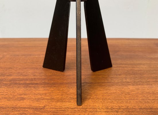 Mid-Century Brutalist Metal Tripod Candleholder-UAH-954766