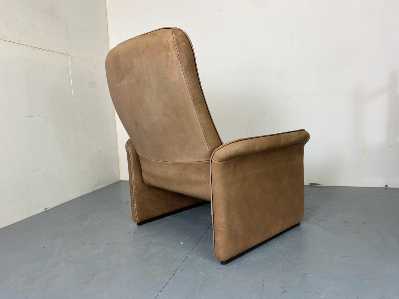 Mid-Century Brutalist Modernist Leather Model DS50 Lounge Chair from de Sede, 1960s