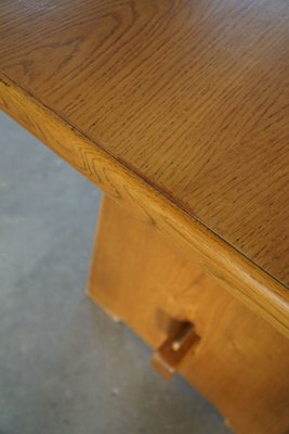 Mid-Century Brutalist Oak Dining Table, Danish, 1950s-MXF-1238807