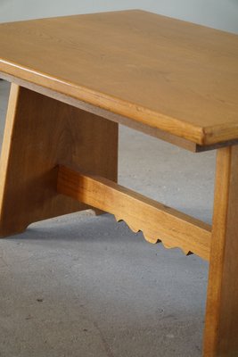 Mid-Century Brutalist Oak Dining Table, Danish, 1950s-MXF-1238807