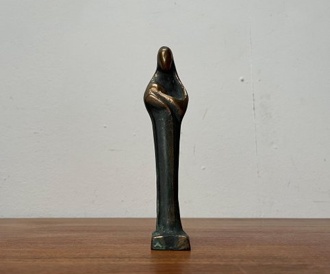 Mid-Century Brutalist Sakral Bronze Maria and Jesus Figurine, 1960s-UAH-1796721