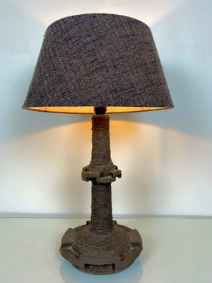 Mid-Century Brutalist Stone Table Lamp, 1960s-WZZ-1235641