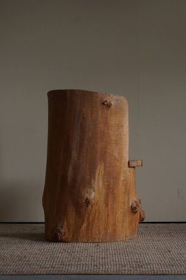 Mid-Century Brutalist Swedish Sculptural Stump Chair in Solid Pine-MXF-990965