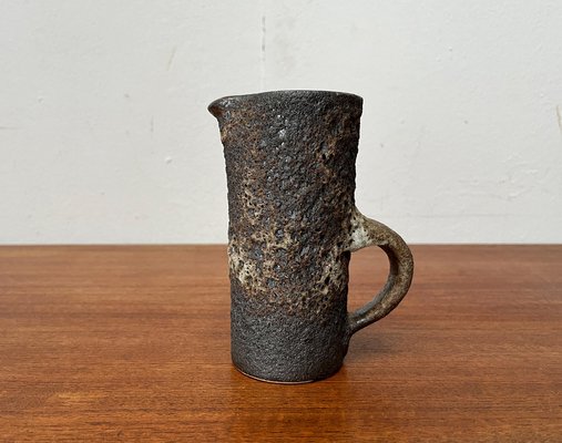 Mid-Century Brutalist West German Pottery WGP Fat Lava Carafe Vase from Jopeko, 1960s-UAH-1811335