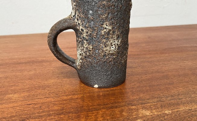 Mid-Century Brutalist West German Pottery WGP Fat Lava Carafe Vase from Jopeko, 1960s-UAH-1811335