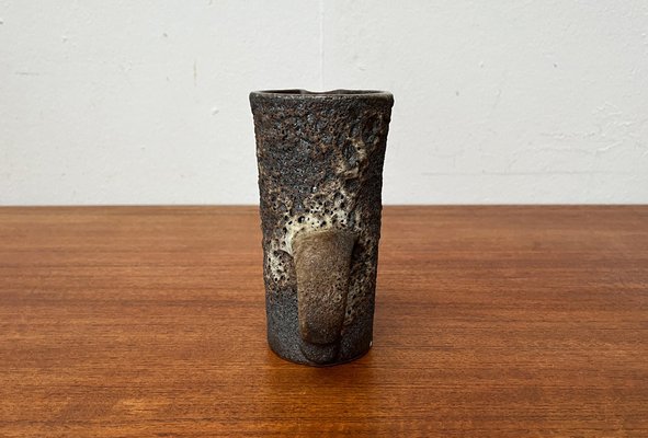 Mid-Century Brutalist West German Pottery WGP Fat Lava Carafe Vase from Jopeko, 1960s-UAH-1811335