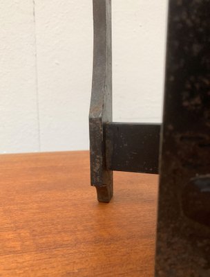 Mid-Century Brutalist Wrought Iron Candle Holder-UAH-1160519