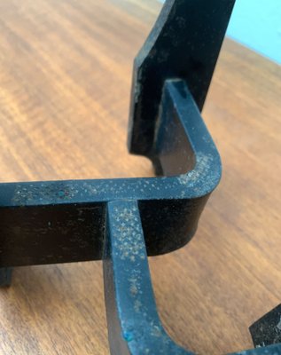 Mid-Century Brutalist Wrought Iron Candle Holder-UAH-1160519