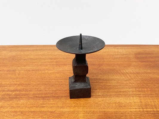 Mid-Century Brutalist Wrought Iron Candleholder-UAH-952043