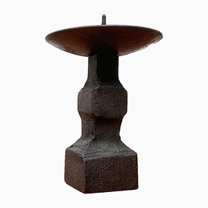 Mid-Century Brutalist Wrought Iron Candleholder-UAH-952043