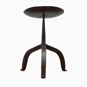 Mid-Century Brutalist Wrought Iron Candleholder-UAH-955485