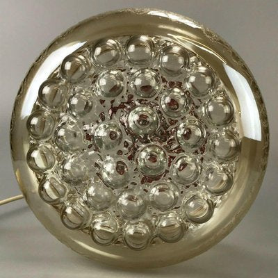 Mid-Century Bubble Glass & Brass Pendant Lamp-EJL-1063993