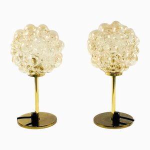 Mid-Century Bubble Glass Table Lamps by Helena Tynell, Germany, 1960s, Set of 2-BMM-2021388