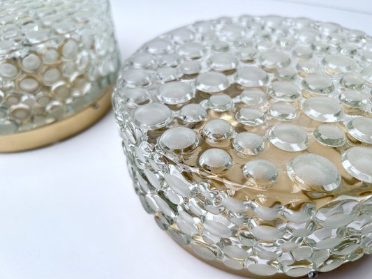 Mid-Century Bubble Glass Wall Lights, 1960s, Set of 2-GUT-2036072