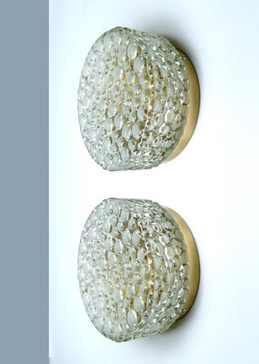 Mid-Century Bubble Glass Wall Lights, 1960s, Set of 2-GUT-2036072