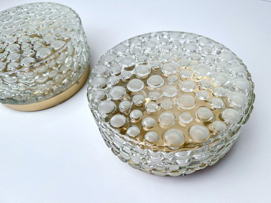 Mid-Century Bubble Glass Wall Lights, 1960s, Set of 2-GUT-2036072