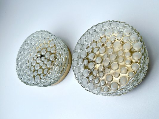 Mid-Century Bubble Glass Wall Lights, 1960s, Set of 2-GUT-2036072