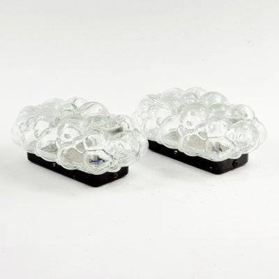 Mid-Century Bubble Glass Wall Lights attributed to Helena Tynell for Limburg, Germany, 1960s, Set of 2-BMM-1823863