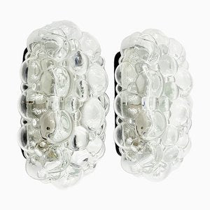 Mid-Century Bubble Glass Wall Lights attributed to Helena Tynell for Limburg, Germany, 1960s, Set of 2-BMM-1823863