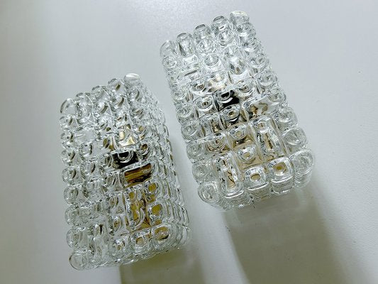 Mid-Century Bubble Glass Wall Lights from Erco, 1960s, Set of 2-GUT-2033797