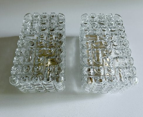 Mid-Century Bubble Glass Wall Lights from Erco, 1960s, Set of 2-GUT-2033797